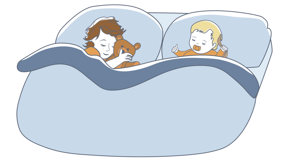 Symbolbild: Schlafende Kinder