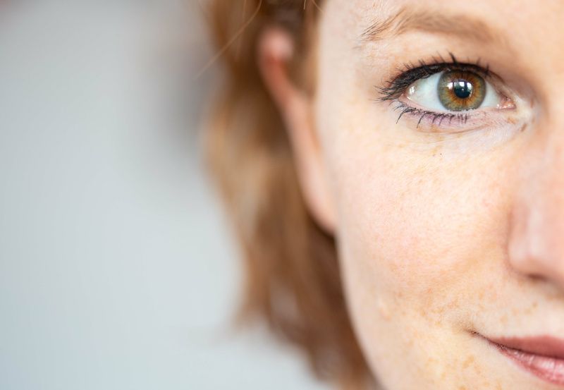 Gesicht einer Frau in Nahaufnahme