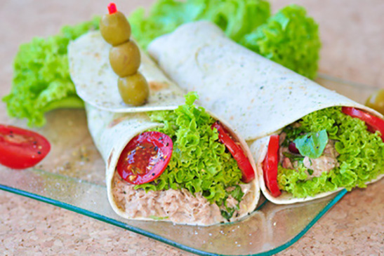 Wraps mit Thunfisch