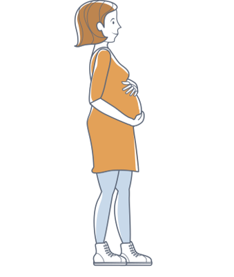 Symbolbild: Eine schwangere Frau