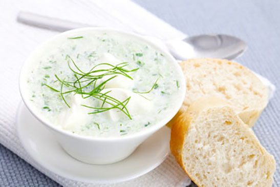 Gurkenschaumsuppe