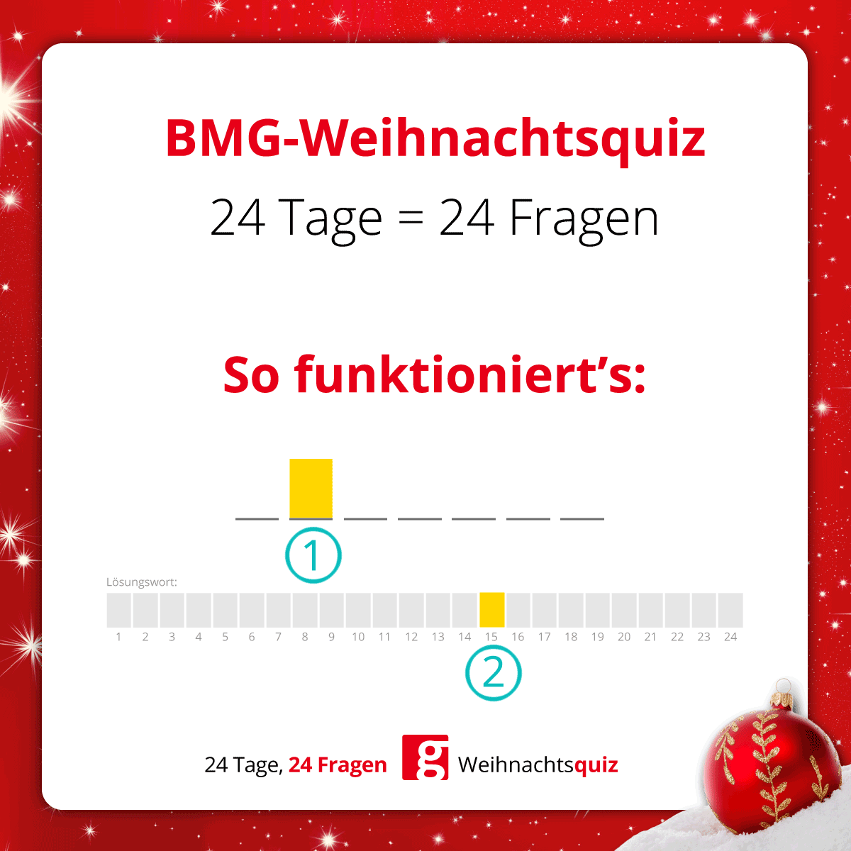 Anleitung BMG-Weihnachtsquiz